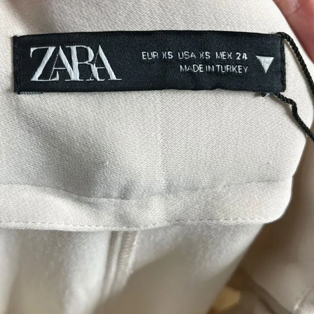 ZARA NWT High Rise Relaxed Trousers Women’s XS Needed Workwear Capsule Chic‎